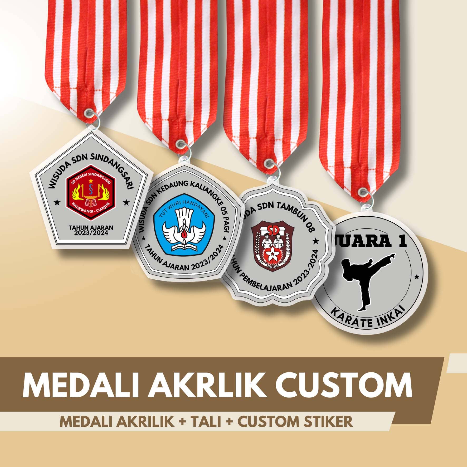 Medali Akrilik Custom